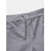 Mens Cotton Sports Striped Drawstring Waist Regular Fit Jogger Pants